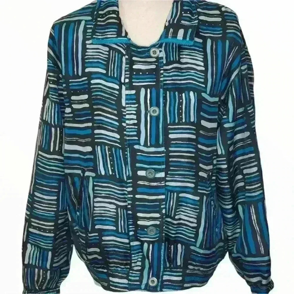 Cervelle Vintage Silk Jacket Size Small - Picture 2 of 11